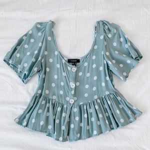 Primark polka dot blouse